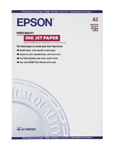 Epson Papel Especial HQ, A2, 30 Hojas, 105g.