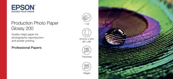 EPSON Production Photo Paper Glossy 200 36 x 30m