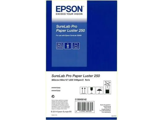 Epson SureLab SL-D3000 Papel Inkjet 250 30,5x100 Lustre Caja con 2 Rollos