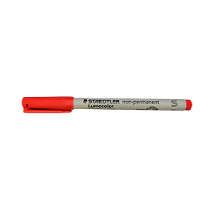 Caja de 10 Rotuladores de Punta de Fibra Base Agua (Rojo) para Plotter Graphtec