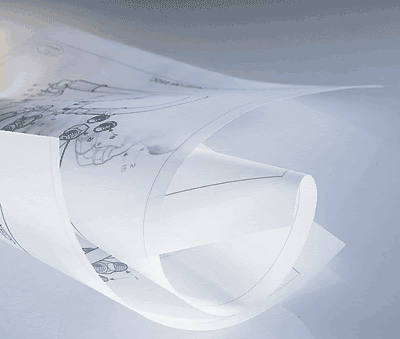 Papel vegetal 90/95g. - 0,91 x 50m.