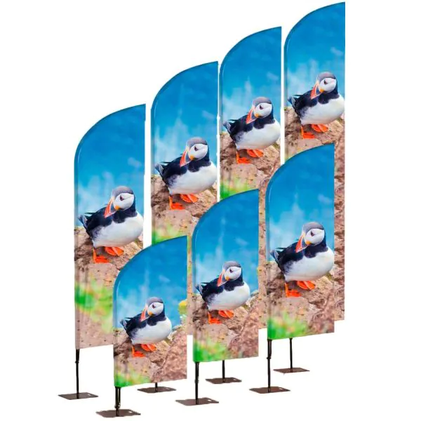 Mástil Beachflag wind 360