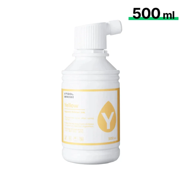 Tinta amarilla xTool Selected para impresora Apparel de 500 ml