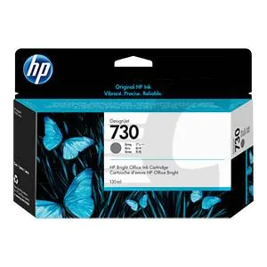HP Cartucho de tinta DesignJet 730 gris de 130 ml