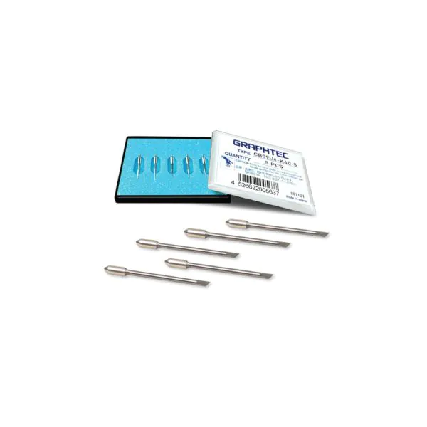 Pack 5 Cuchillas Graphtec CB09UA-K60 (0.9mm - Especial Reflectante Alta Intensidad)