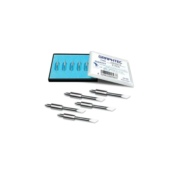 Pack 5 Cuchillas Graphtec CB15U (1.5mm - 45º - Material Grueso)