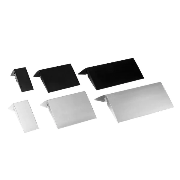 Panel base de aluminio negro de 10cm.