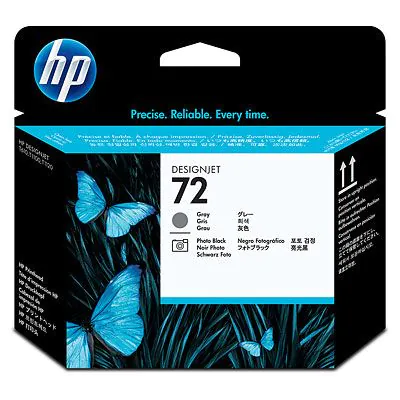 Cabezal HP Designjet nº 72 gris y negro foto