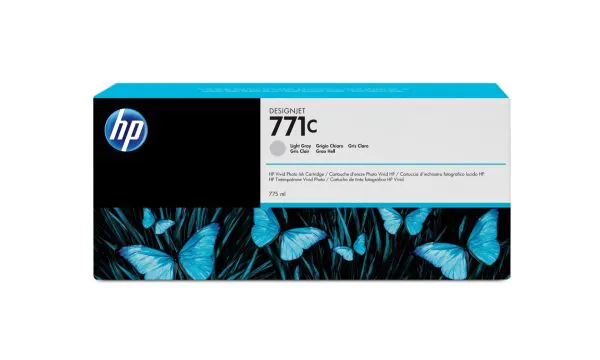 HP Cartucho de tinta DesignJet 771C gris claro de 775 ml