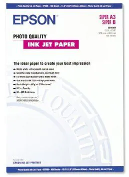 Epson Papel Especial HQ, A3+, 100 Hojas, 105g.