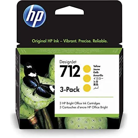Cartuchos toner HP 712 pack de 3 Amarillo	