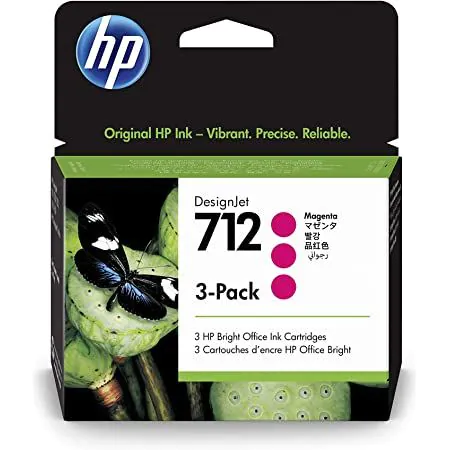 Cartuchos toner HP 712 pack de 3 Magenta	