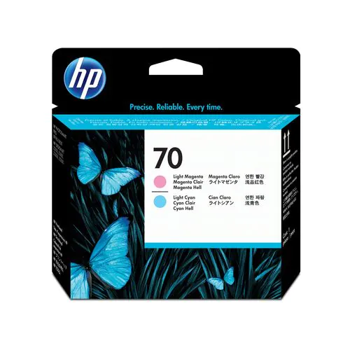 Cabezal de impresión HP Designjet nº 70 magenta claro y cián claro