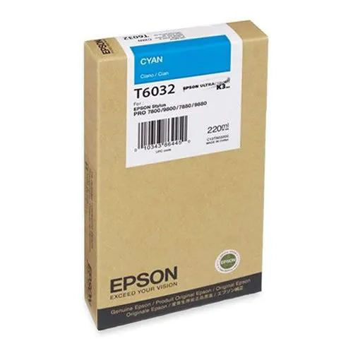 Cartucho Epson T603200 cian