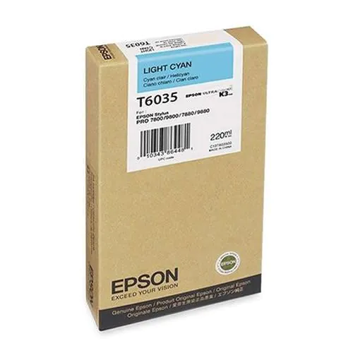 Epson Cartucho T603500 cian claro