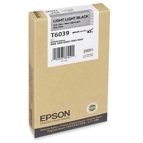 Epson Cartucho T603900 gris claro