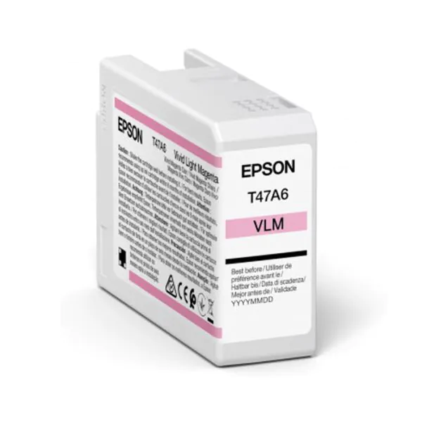 Cartucho de tinta Espon magenta claro T47A6 de 50ml.