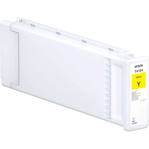 Cartucho de tinta Epson amarillo T41E de 700ml.