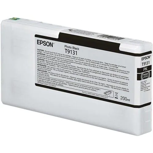 Cartucho de tinta Epson negro foto T9131 de 200ml.