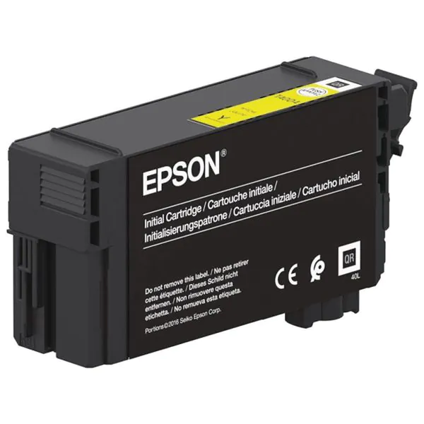 Cartucho de tinta Epson amarillo T40C4 de 26ml.