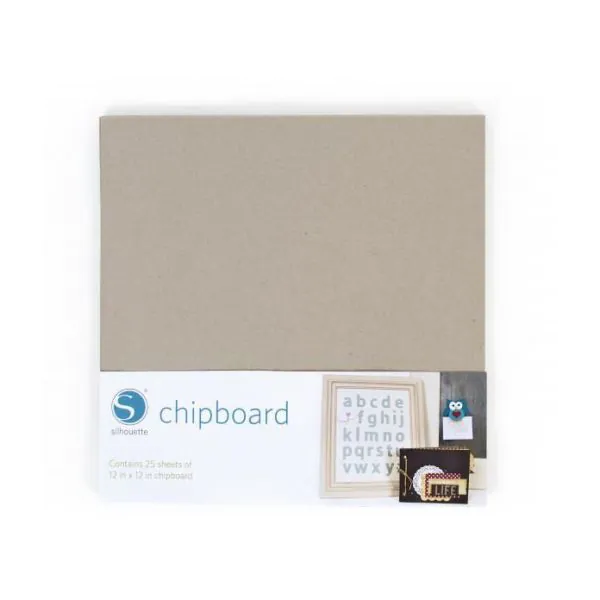 25 hojas de aglomerado Chipboard Silhouette