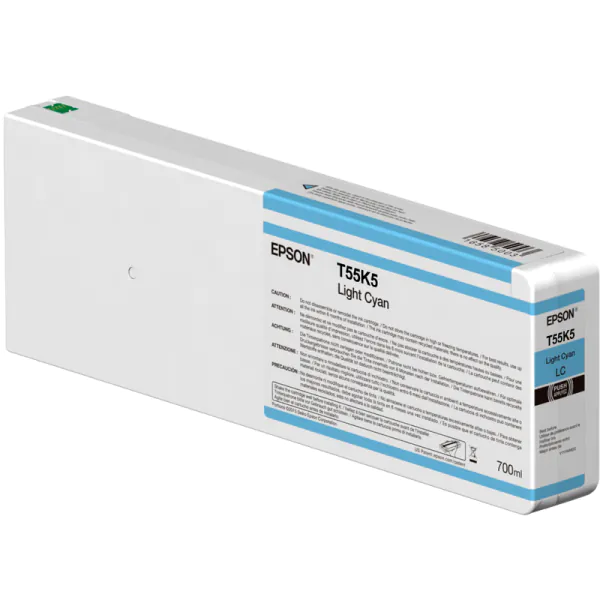 Singlepack Light Cyan T55K500 UltraChrome HDX/HD 700ml