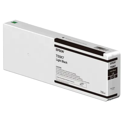 Cartucho de tinta gris Epson T55K700 de 700ml.