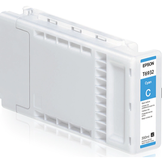 Cartucho de tinta Epson cián T6932 de 350ml.