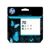 Cabezal de impresión HP Designjet nº 70 azul y verde