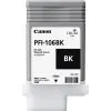 Cartucho de tinta negro Canon PFI-106BK de 130ml.