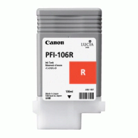 Cartucho de tinta rojo Canon PFI-106R de 130ml.