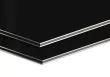 Panel dibond aluminio negro/negro - lámina de 0,21mm. - 150 x 305 cm. - caja de 2 planchas